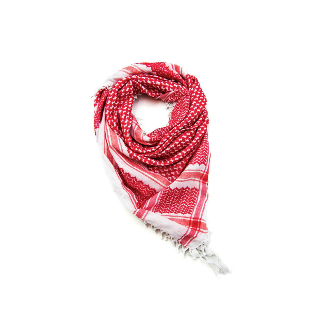 Arab Scarf Keffiyeh Red Jordanian Kafiya.