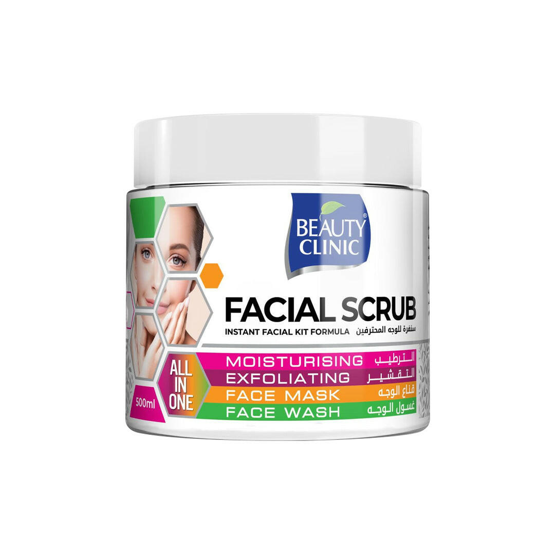 All in 1 Facial Scrub - Instant Facial Kit Formula by Beauty Clinic